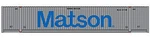 Walthers Scenemaster 949-8516 Ho 53' Container Matson. Fixed Price $15.99.