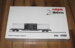 Marklin Ho 47080 Container-tragwagen Flat Car 20 Years Mhi Innofreight 150. Fixed Price $99.99.