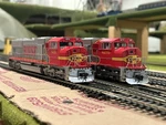 Two Ho Scale Athearn SD75MS Bnsf 8251 &8270. Fixed Price $340.00.