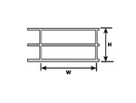 Plastruct Model Parts 90683 HRS-8 Styrene Hand Rail. Fixed Price $6.99.