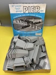 Atlas 44 Piece Gauge Pier Set / Good Condition Preowned Grey Train Hobbiest. Fixed Price $17.49.