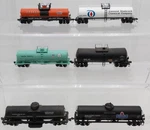 Athearn/atlas/other Ho Scale Tank Cars #56656,85556,909953,3011,0017,1282. Fixed Price $61.09.
