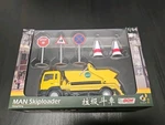 80M Tiny Hong Kong Diecast Man Skiploader New-in-box 1:64 Scale Model Toy Gift. Fixed Price $37.50.