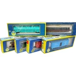 Ahm Lot Of 6 Rtr - Cattle Car, Box Hopper, Flat Coil Gondola. Fixed Price $18.99.
