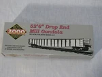 Niob Life Like Proto 2000 Ho Scale 52'6" Drop End Mill Gondola Kit, Nyc 712579. Fixed Price $19.95.