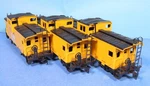 Lot Of Athearn Ho Scale Up Union Pacific Wide Vision Caboose Cars 5368. Fixed Price $35.99.