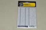Ho Dry Transfer Decals Woodland Scenics DT506 Rr Roman Letters Numbers White. Fixed Price $8.00.