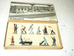 Marklin Ho (404GB) Die Cast Railroad Train Station Figure Set. Fixed Price $70.00.