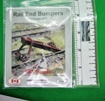 Osborn Model Kits Ho #1096 Rail End Bumpers, Wooden (pkg. 4). Fixed Price $6.50.
