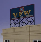 Miller Engineering 881251 O/ho Vfw Animated Neon Billboard Large. Fixed Price $57.94.