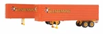 SCENEMASTER-HO-#2421 35' Fluted-side Trailer 2-PACK Glendenning. Fixed Price $27.95.