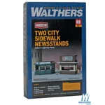 Walthers 933-3773 Newsstands Kit Pkg (2) Ho Scale Train. Fixed Price $18.99.