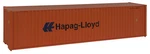 Walthers 40' Hi Cube Corrugated Container W/flat Roof Hapag-lloyd Ho Scale. Fixed Price $12.49.