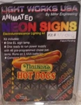 Miller Engineering Light Works #44-0852 Nathans Hot Dogs Sign Kit New. Fixed Price $29.99.