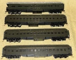 Ho Scale Athearn/bev-bel Wm Western Maryland Coach Passenger 4-CAR Set Used. Fixed Price $100.00.