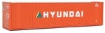 Walthers 40' Hi Cube Corrugated Container W/flat Roof - Hyundai Ho Scale. Fixed Price $12.49.
