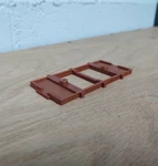 ON30 Scale 14 Foot #6 Flat Car Underframe. No Trucks/couplers. 3D Printed. New!. Fixed Price $8.50.