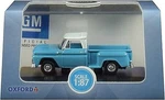 Oxford 1965 Chevrolet Stepside Pickup Light Blue, White - Ho Scale Model. Fixed Price $19.38.
