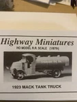 Jordan Products Highway Miniatures 360-212 1922 Mack Tank Truck. Fixed Price $22.00.