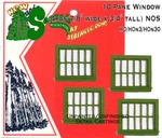 Station/office Horizontal 10 Pane Sequoia Scale Models Fsm HO/HON3/HON30 (nos). Fixed Price $5.91.
