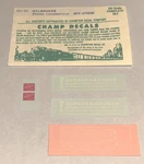 Champ Ho Decal-milwaukee Road/milw Steam Loco-white & Red Lettering #EH-34. Fixed Price $6.50.