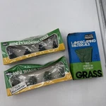 Life Like Ho Scale Mini Evergreen & Shade Trees + Grass - Lot Of 3 New. Fixed Price $19.99.