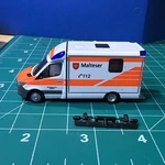 Rietze Ho Scale 1:87 Mercedes Sprinter German Malteser Emergency Ambulance. Fixed Price $29.99.