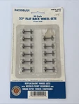 Bachmann Ho 33' Flat Back Wheels 12PCS BAC42904 New Open Box #11. Fixed Price $15.95.