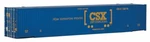 Walthers Ho Scale New Csx 53' Singamas Corrugated Container 949-8502. Fixed Price $14.07.