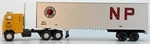 Athearn Ho Burlington Northern Np Tractor 40' Piggy Back Trailer Blue Box 5488. Fixed Price $28.00.