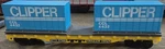 Ho Scale Flat Car Trailer Train With Clipper Containers 1:87. Fixed Price $19.00.