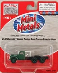 Cmw Mini Metals #31157 '41/'46 Chevrolet Double Tandem Semi-tractor Nib. Fixed Price $17.99.