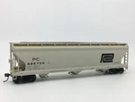 Accurail Penn Central Acf 3-BAY Covered Hopper Car Pc #886759 Metal Wheels. Fixed Price $18.00.