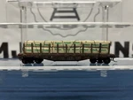 Athearn Ho Weathered Pennsylvania #425500 40 Flat Car W/ Potlatch Load No Box. Fixed Price $29.99.