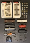 Vintage Lionel Electric Train Set: 10 Sealed Tracks, 7 Cars, 12 Yellow Sign Misc. Fixed Price $400.00.