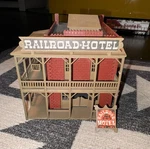 Tyco #7787 Railroad Hotel Scale Building For Model Train Displays. Fixed Price $23.45.