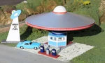 Bachmann 35213 Scene Scapes Ho Building Area 51 Fuel With Pumps New Box. Fixed Price $49.99.