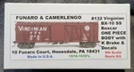 Funaro F&c 8132 Virginian Vgn BX-10 Wood Side Single Sheathed Boxcar 1-PIECE K. Fixed Price $59.95.