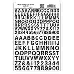 Woodland Scenics Dry Transfer Decals MG732 Gothic R.r. Black (0.95 1.27 Cm). Fixed Price $8.79.