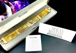 Nib Nolan Miller Gold Plated Crystal Rhinestone 'star Luster' Silky Bracelet Coa. Fixed Price $99.95.