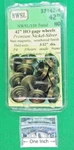 Northwest Short Line, Nwsl #37142-4 Half-axle 42" Gage Wheels More Below. Fixed Price $33.50.