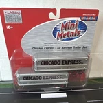 Ho New Cmw Mini Metals #31104 Chicago Express 32' Aerovan Tractor Trailer Train. Fixed Price $18.99.