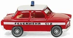 Wiking 86124 Ho Scale Trabant 601 Assembled -- Fire Department. Fixed Price $18.99.