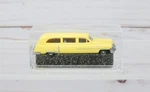 Revell Praline 3450, 1954 Cadillac Station Wagon, Yellow, 1/87 Ho Scale. Fixed Price $9.95.