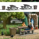 Picnic Area Set Oo/ho Gauge Accessories Busch 7729. Fixed Price $24.46.
