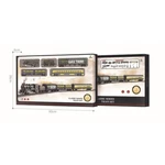 Retro Railroad Train Set With Sound & Light Steam Locomotive Passenger Car. Fixed Price $44.95.