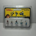 Woodland Scenics Baseball Players Ho Scale Accents 1869 Model Railroad Trains. Fixed Price $17.99.