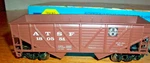 Athearn Scale Model Kit 34' Hopper Car Santa Fe #180551 Built Up. Fixed Price $21.95.