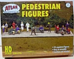 Atlas 0793 Ho Unpainted Pedestrian Figures (24) (e). Fixed Price $12.95.