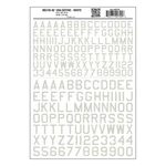 Woodland Scenics MG745 Model Graphics, Large Gothic 45-DEGREE Usa Letters, White. Fixed Price $7.99.